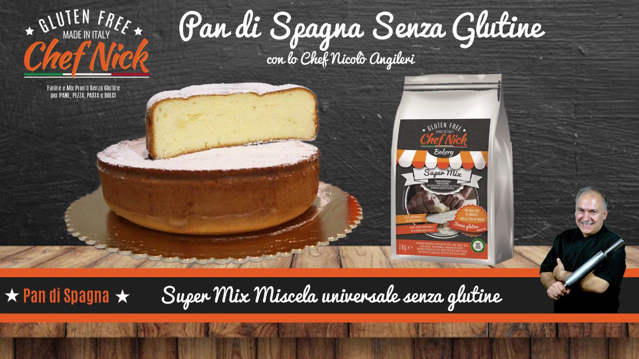 Pan di spagna Gluten free con Super Mix